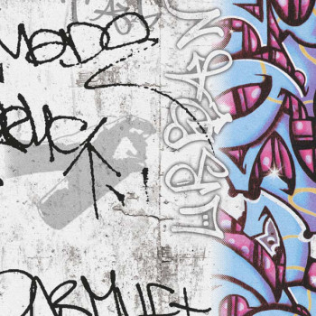 Papel de Parede Grafite - Boys & Girls 6 - 369861 - TNT