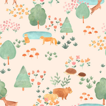 Papel de Parede Animal - Bosque da Imaginação - 80713 - Vinílico