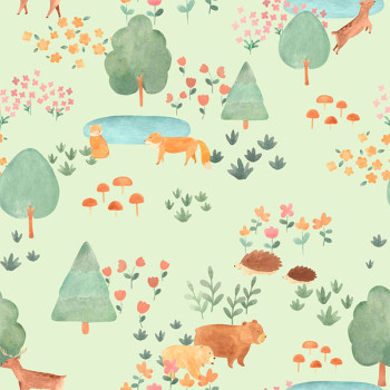 Papel de Parede Animal - Bosque da Imaginação - 80751 - Vinílico